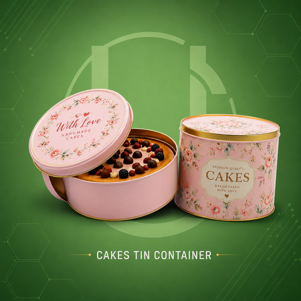 Cake Packaging Tin Containers