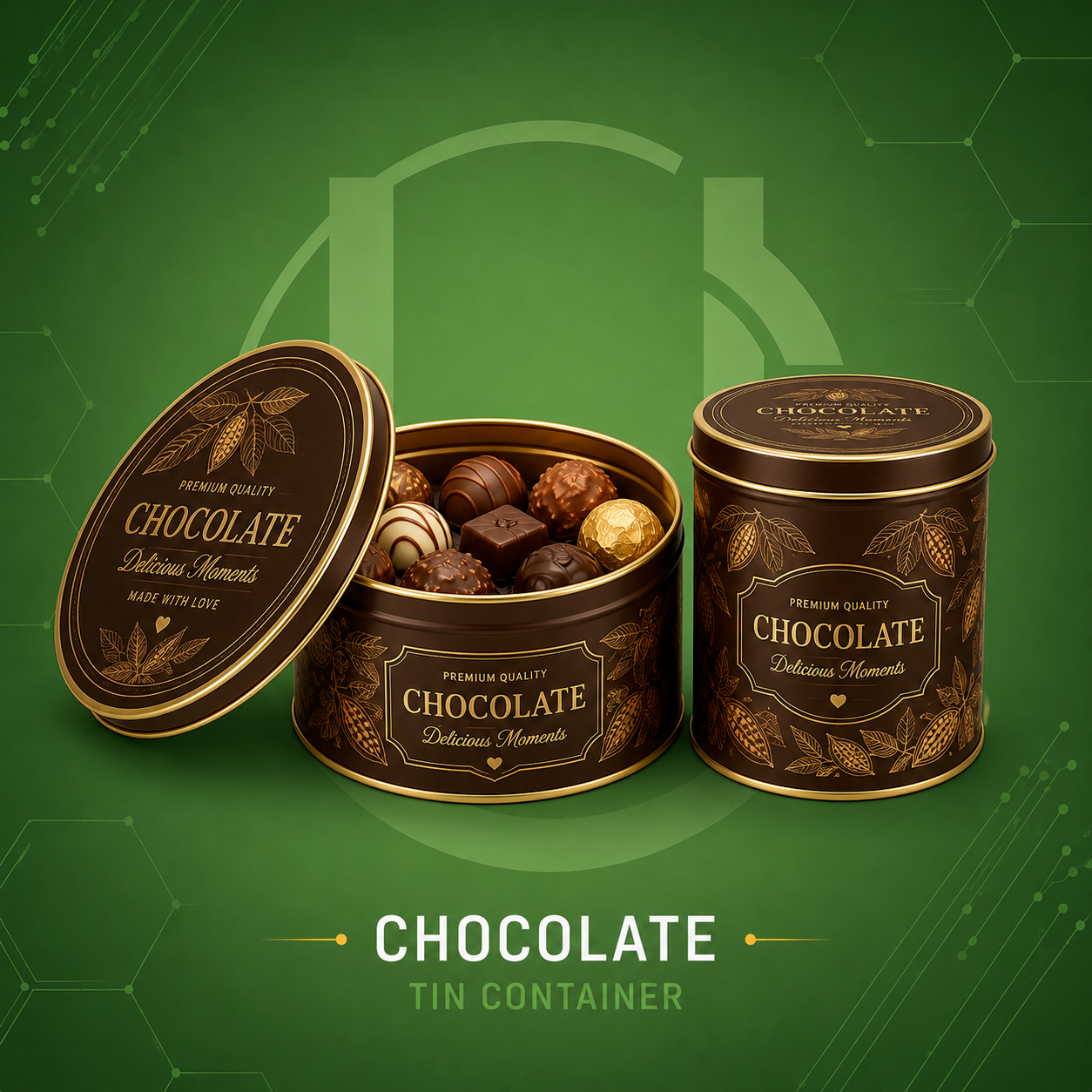 Chocolate Packaging Tin Containers